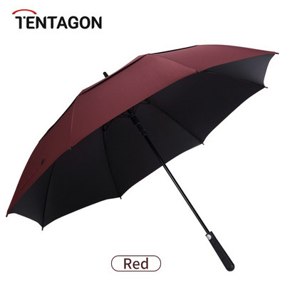 130 cm veľký dvojitý golfový dáždnik s vetraním, vetruodolný, dvojitý dáždnik s vodotesným automatickým otváraním a neobvyklým dizajnom