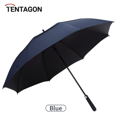 130 cm veľký dvojitý golfový dáždnik s vetraním, vetruodolný, dvojitý dáždnik s vodotesným automatickým otváraním a neobvyklým dizajnom