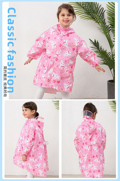 Roztomilý dinosauří polyesterový detský pršiplášť Vonkajší nepremokavý pršiplášť Detský nepriepustný pončo Chlapec Dievča Pršiplášť Darček