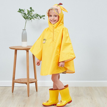Детски дъждобран за момичета Детски сладък водоустойчив детски дъждобран Пончо с качулка Непромокаемо дъждобран
