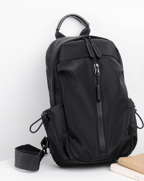 Pánsky ležérny batoh so zipsom a nápisom, dva modely