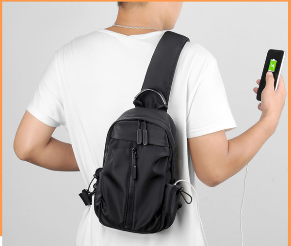 Pánsky ležérny batoh so zipsom a nápisom, dva modely