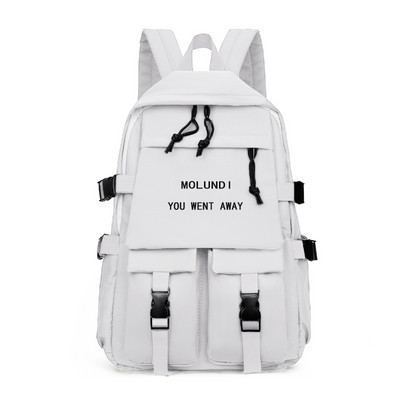 Pánsky batoh s nápisom a širokými popruhmi