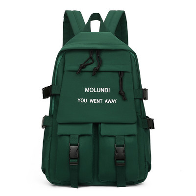 Pánsky batoh s nápisom a širokými popruhmi