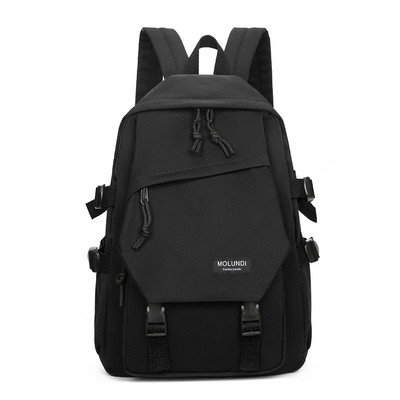 Pánsky batoh s nápisom a širokými popruhmi