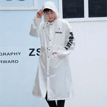 Ανδρικά αδιάβροχα με κουκούλα Αδιάβροχο κάλυμμα βροχής πεζοπορίας Ponchos παλτό Μπουφάν Μακρύ κορδόνι Chubasqueros Impermeables Μεγάλο μέγεθος XL