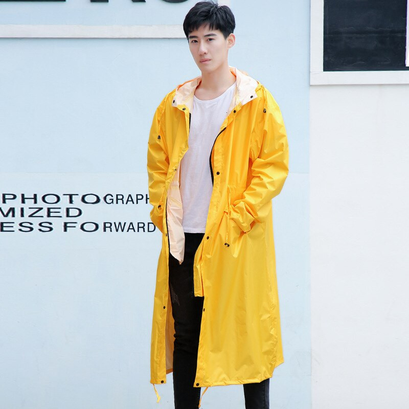 Pánske pláštenky s kapucňou, nepremokavé, turistické, pláštenky, pončá, kabáty, bundy so sťahovacou šnúrkou, dlhé, nepriepustné, veľká veľkosť XL