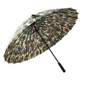 24 Bone Long Umbrella Super Large Rainproof Rainbow Straight Rod Εγχειρίδιο Shelter Win and Rain Οικιακές Ομπρέλες Οικιακής Ανδρικής Γυναίκας