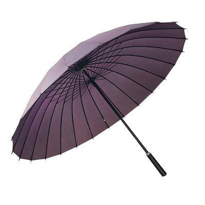 Umbrelă lungă de 24 oase Super mare rezistentă la ploaie curcubeu tijă dreaptă Adăpost manual Win and Rain Gospodărie Bărbați Femei Umbrele de casă