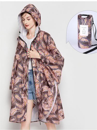 Дамски дъждобран Пончо Тренч Дамски леки водоустойчиви дъждобрани Меки дъждобрани Наметало Chubasqueros Mujer