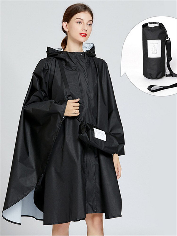 Дамски дъждобран Пончо Тренч Дамски леки водоустойчиви дъждобрани Меки дъждобрани Наметало Chubasqueros Mujer