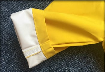 Χαριτωμένο αδιάβροχο αδιάβροχο από πολυεστέρα δεινοσαύρων για παιδιά αδιάβροχο παιδικό αδιάβροχο μπουφάν για αγόρι Poncho Κίτρινο Δώρο