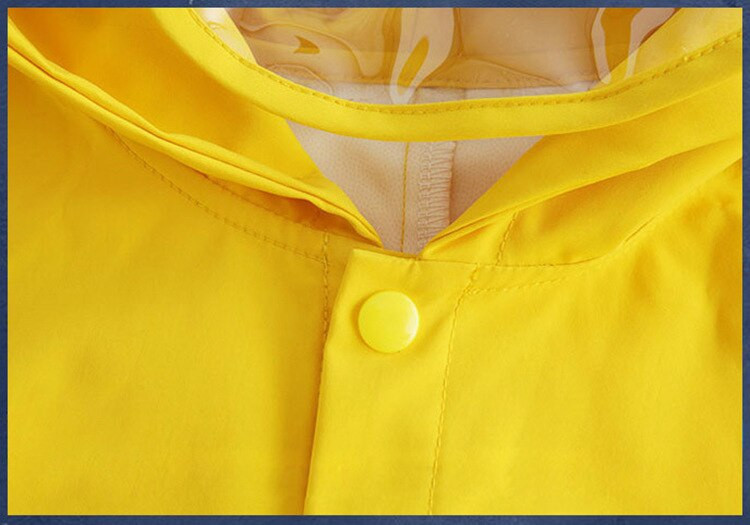 Pelernă de ploaie din poliester cu dinozaur drăguț pentru copii, haină de ploaie, impermeabilă, pentru copii, pentru copii, băiat, fată, jachetă de ploaie, cadou galben