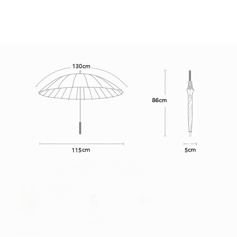 24K bărbați și femei umbrelă de soare dedicată furtună dublă supradimensionată umbrelă de trei persoane umbrelă însorită afaceri Paraguay u