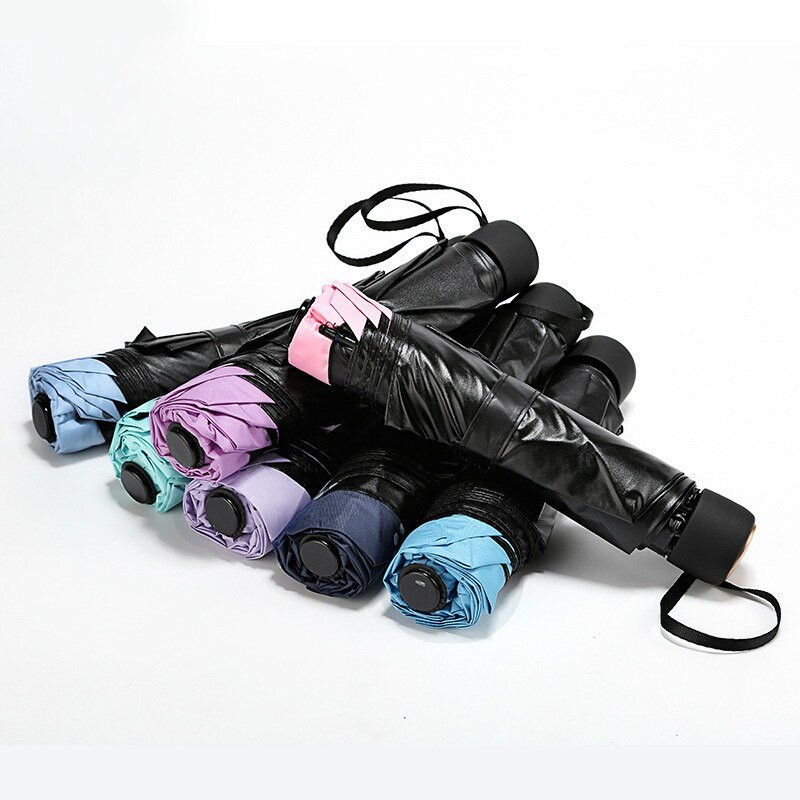 Detský kreslený kreatívny detský dáždnik s opaľovacím krémom, čierny náter, roztomilá mačacia pazúr, 3 skladacie dievčenské dáždniky, veľkoobchodný detský dáždnik