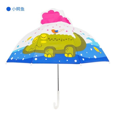 Doprava zadarmo 2021 Horúci výpredaj Detský dlhý dáždnik so zvieratkami pre chlapcov a dievčatá Kreslený dáždnik s dinosaurom Detský slnečník Detský dáždnik