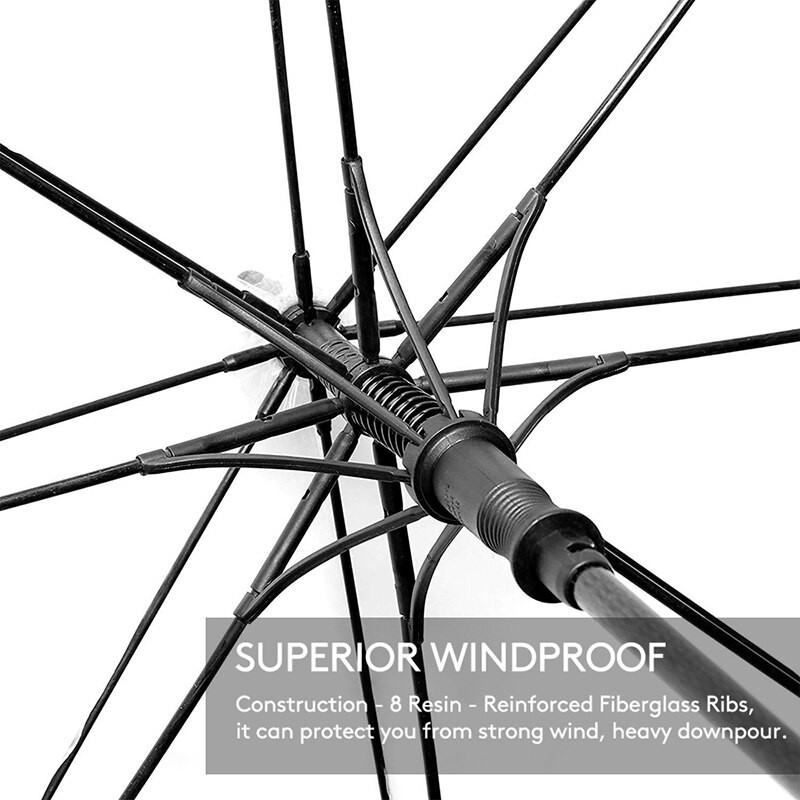 ZOMAKE skaidrus golfo skėtis, didelis vėjui atsparus skėtis automatinis atviras skėtis nuo lietaus moterims vestuvinis skėtis