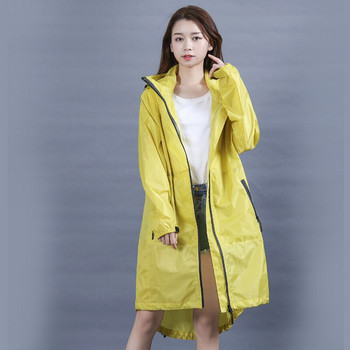 Νέο αδιάβροχο γυναικείο ανδρικό γυναικείο παλτό βροχής Poncho αναπνεύσιμο μακρύ φορητό αδιάβροχο μπουφάν βροχής