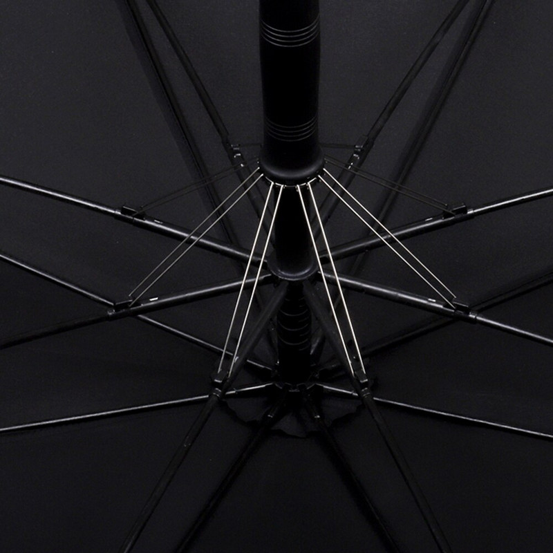 Parachase Veľký dáždnik pre mužov a ženy, dážď, dvojvrstvový, vetruodolný, 8 rebier, drevený dáždnik s dlhou rukoväťou, automatický, silný, strážny, Chuva