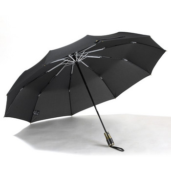 Leodauknow Big Umbrella Ανδρική λαβή από ανθρακονήματα Πτυσσόμενες Ομπρέλες Υπαίθριες Επιχειρήσεις Ταξιδιωτική Αυτόματη ομπρέλα αντιανεμική ομπρέλα