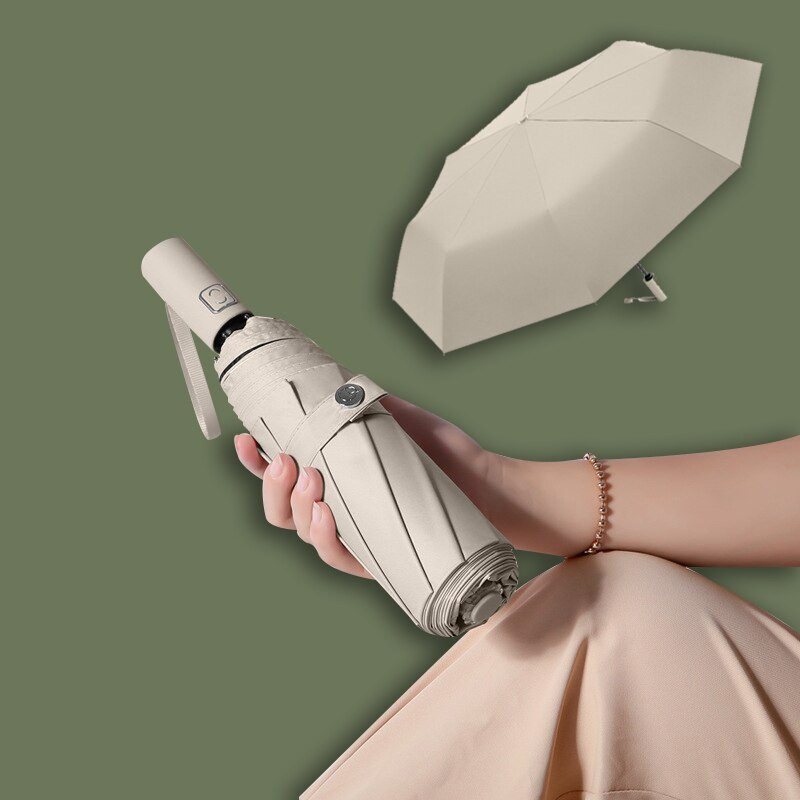 NOVÝ farebný automatický dáždnik pre ženy pre dievčatá, darček, mini kawaii ochrana, skladací malý dáždnik, roztomilý, vetruodolný, UV ochrana