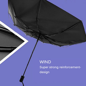 Αντιανεμική γυναικεία αυτόματη ομπρέλα για γυναικεία ανδρική ομπρέλα Ten Bone 3 Πτυσσόμενη ανδρική ομπρέλα μεγάλη επαγγελματική ομπρέλα βροχής