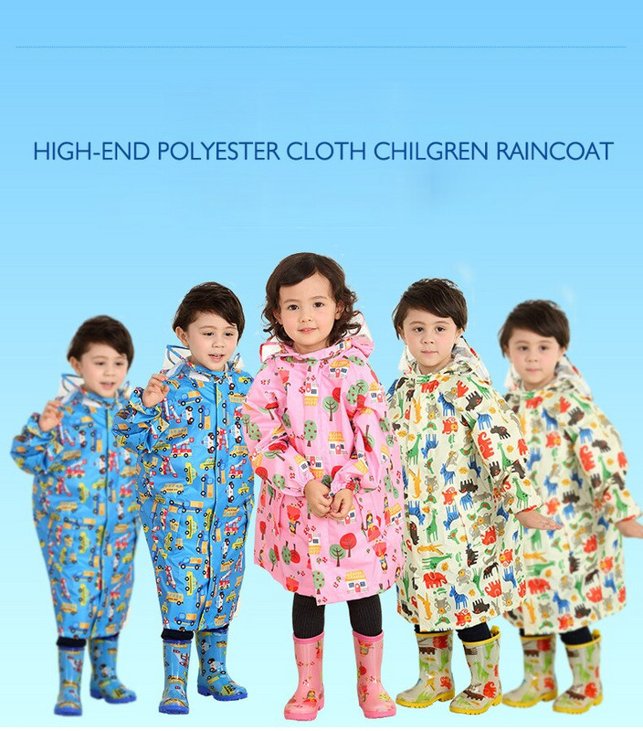 Detský pršiplášť s kapucňou, PVC lepidlo, pršiplášť s batohom, veľký klobúk, módny detský turistický pršiplášť do škôlky