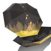 Luxusný olejomaľbový dáždnik s motýľom, dáždnik do dažďa, 3-skladací auto slnečník, anti-UV ochrana, dámsky biznis, jedinečný darček, slnečník