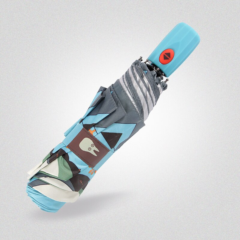 Kocotree Cartoon Totoro Umbrella Rain Detský vetruodolný ultraľahký slnečný dáždnik Automatické skladacie dáždniky Dámske dáždniky slnečník