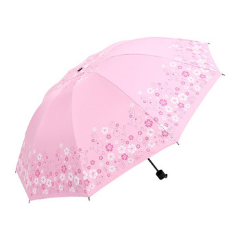 Ομπρέλα μεγάλου μεγέθους 10 Bones Μοτίβο λουλουδιών Ομπρέλες βροχής Anti UV Sun Protection Rain Umbrella Γυναικεία Πτυσσόμενη Ομπρέλα 4 Χρώμα