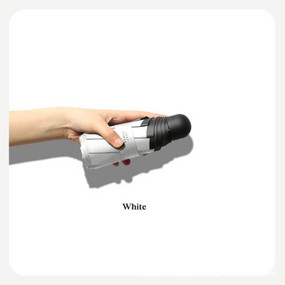 Vreckový mini skladací dáždnik, prenosný cestovný šesťskladací dáždnik, dážď a slnko, slnečník, nástroj, UV vonkajší dáždnik pre ženy