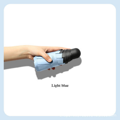 Vreckový mini skladací dáždnik, prenosný cestovný šesťskladací dáždnik, dážď a slnko, slnečník, nástroj, UV vonkajší dáždnik pre ženy