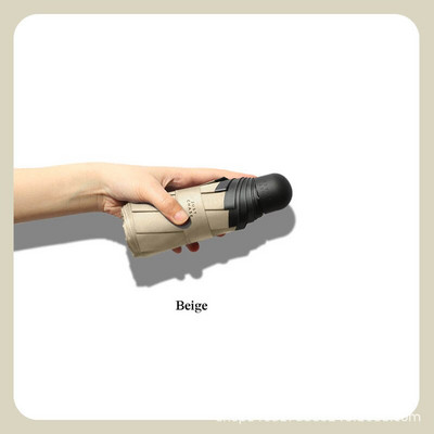 Vreckový mini skladací dáždnik, prenosný cestovný šesťskladací dáždnik, dážď a slnko, slnečník, nástroj, UV vonkajší dáždnik pre ženy