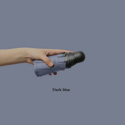 Vreckový mini skladací dáždnik, prenosný cestovný šesťskladací dáždnik, dážď a slnko, slnečník, nástroj, UV vonkajší dáždnik pre ženy