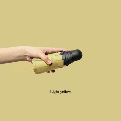 Vreckový mini skladací dáždnik, prenosný cestovný šesťskladací dáždnik, dážď a slnko, slnečník, nástroj, UV vonkajší dáždnik pre ženy