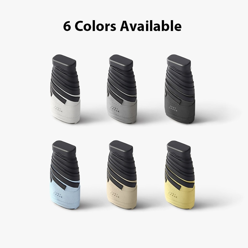 Vreckový mini skladací dáždnik, prenosný cestovný šesťskladací dáždnik, dážď a slnko, slnečník, nástroj, UV vonkajší dáždnik pre ženy