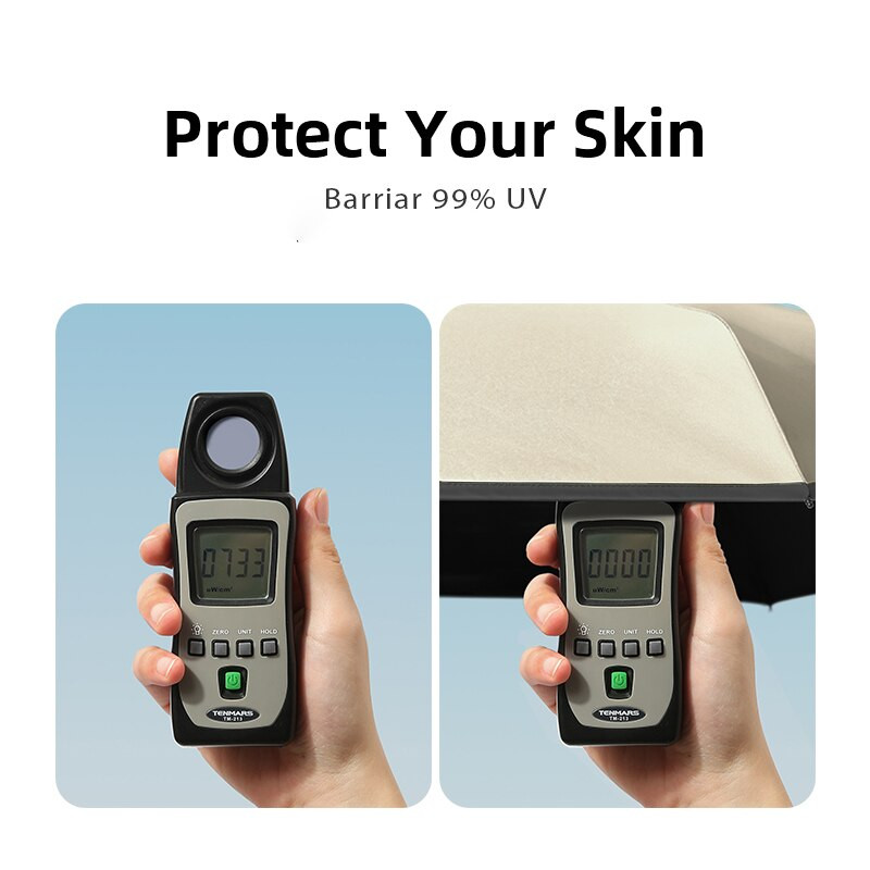 Vreckový mini skladací dáždnik, prenosný cestovný šesťskladací dáždnik, dážď a slnko, slnečník, nástroj, UV vonkajší dáždnik pre ženy