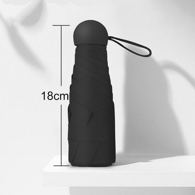 Mini skladací dáždnik, vreckový telefón, dámsky dáždnik, mužský ultraľahký, ľahký dážď, slnečný dáždnik, dievčenský slnečník s UV ochranou