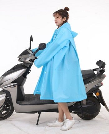EVA дъждобран за велосипед, колоездене, пончо, чанта, дизайн, дъждобран за възрастни, прозрачен преносим единичен ветроустойчив дъждобран Rain