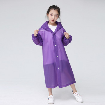 Νέο φορητό EVA Aldult παιδικό αδιάβροχο παχύ αδιάβροχο παλτό βροχής Παιδικό καθαρό διαφανές αδιάβροχο κοστούμι περιήγησης