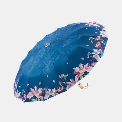 16K szélálló esernyő eső női japán stílusú tiszta napernyők UV védelem nagy összecsukható esernyő női napernyő UPF50+