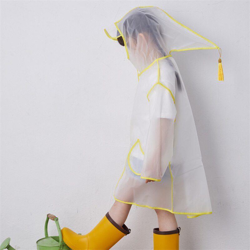 Detský pršiplášť, nepremokavý pršiplášť, priehľadný, pre deti do materskej školy, pre študentov, ochranný pršiplášť, pončo