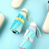 Vysokokvalitné mini vreckové gradientové dáždniky, skladacie pánske dáždniky, dáždniky proti dažďu pre ženy, UV vetruodolné dáždniky