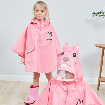 Παιδικό Παιδικό Αδιάβροχο Παιδικό Χαριτωμένο αδιάβροχο παιδικό παλτό βροχής Κάλυμμα Poncho με κουκούλα αδιάβροχο