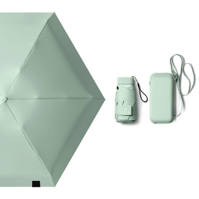 Prenosný vreckový slnečník s dvojitým použitím, dámsky skladací ľahký slnečník, opaľovací krém