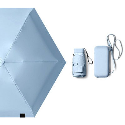 Prenosný vreckový slnečník s dvojitým použitím, dámsky skladací ľahký slnečník, opaľovací krém