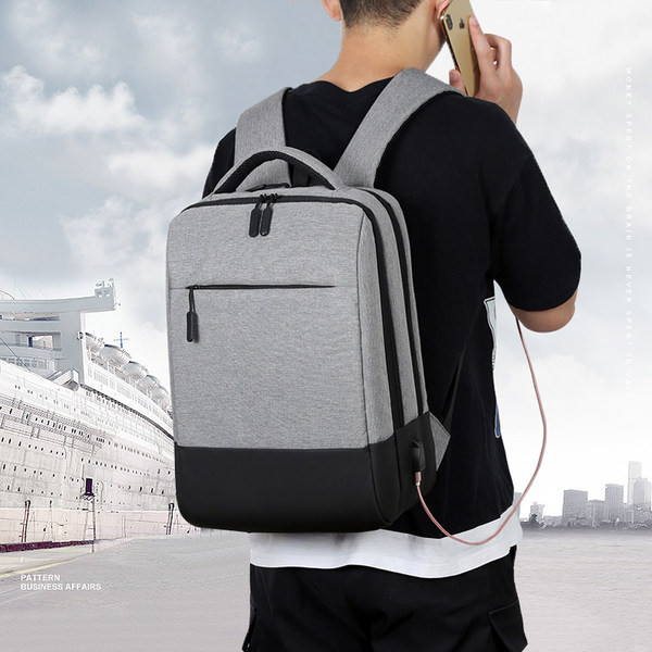 Rucsac bărbătesc textil cu buzunar frontal în mai multe culori