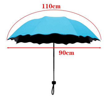 Φορητό Mini Water Encounter Flowering Sunny Umbrella Lady UV Protection Μονόχρωμη ομπρέλα ηλίου Αντιανεμική ομπρέλα ταξιδιού