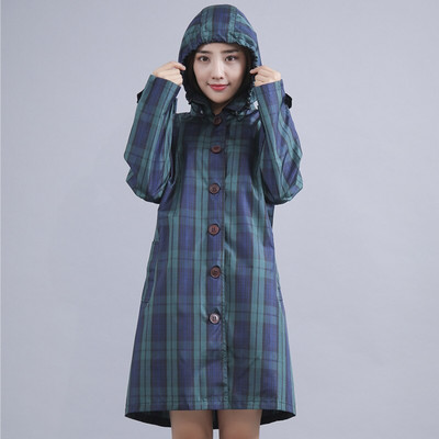 Dámska prechodná pláštenka Dlhá jesenná zimná pršiplášť Turistická bunda Vonkajšia kempingová bunda Módny kabát