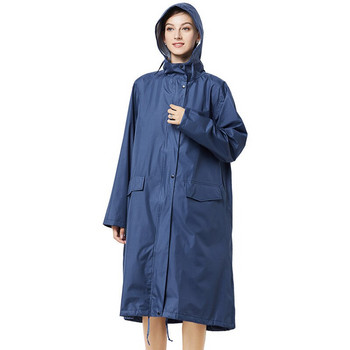 Ενήλικες άντρες Γυναικείες Αδιάβροχα μακρύ παχύ παλτό βροχής γενικής χρήσης αδιάβροχο πόντσο πεζοπορίας αδιάβροχο με κουκούλα